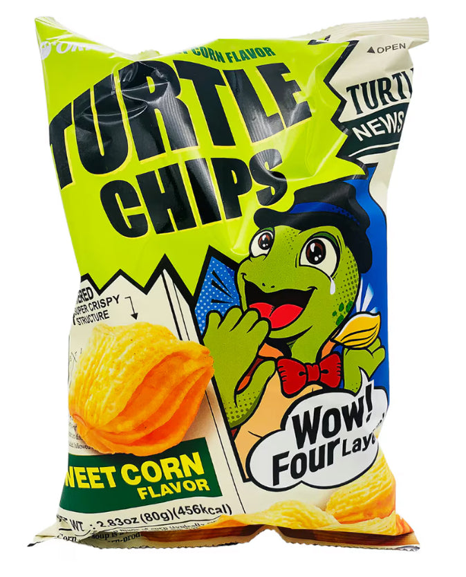 Orion · Sweet Corn Flavor Turtle Chips(80g)