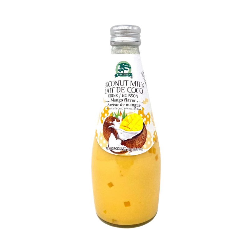 EVERGREEN · Coconut Milk Drink Mango Flavor With Nata De Coco(290ml)