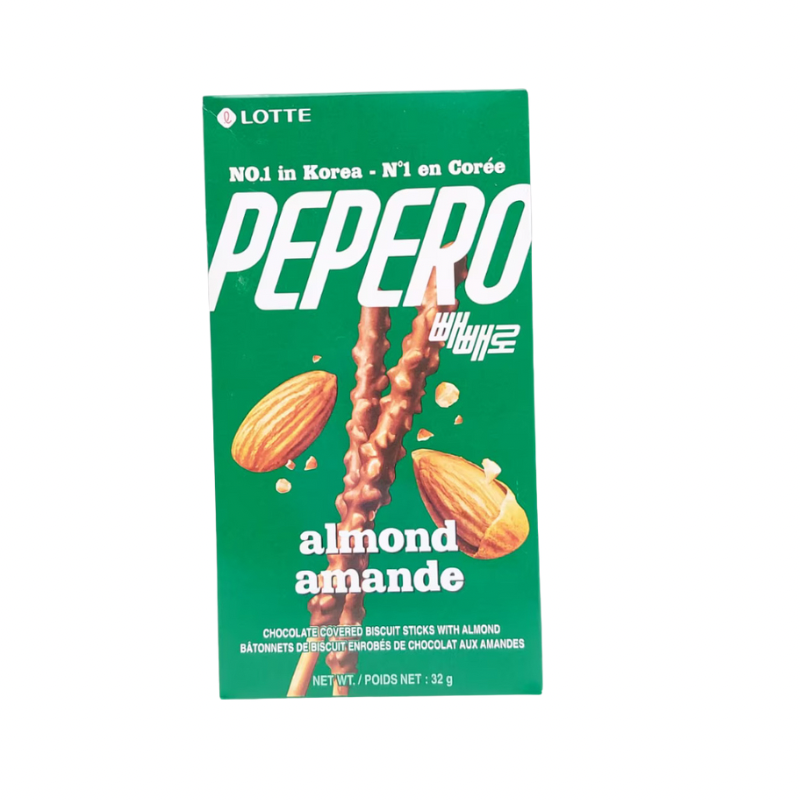 LOTTE Chocolate Covered Biscuit Sticks With Almond (32g)