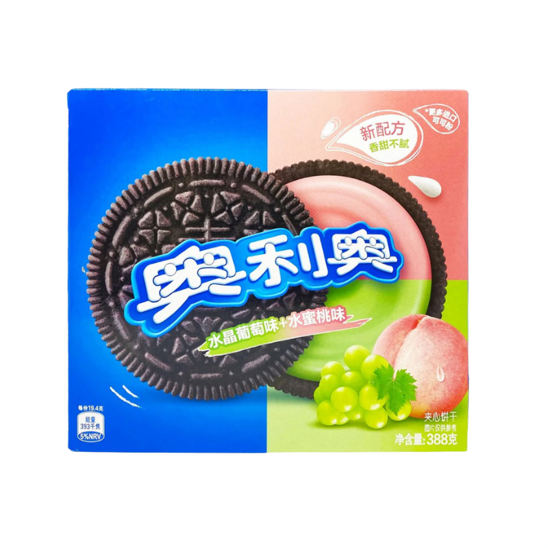 Oreo Biscuits Grape & Peach Flavor (388g)