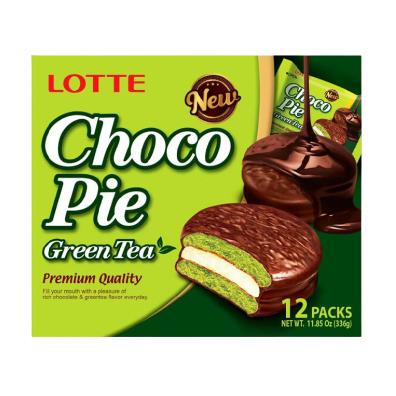 LOTTE Choco Pie Green Tea Flavour (336g)
