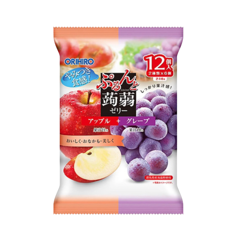 ORIHIRO Konjac Jelly Apple & Grape Flavour (240g)