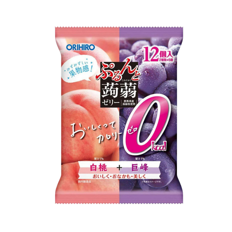 ORIHIRO Konjac Jelly Peach & Grape Flavour (240g)