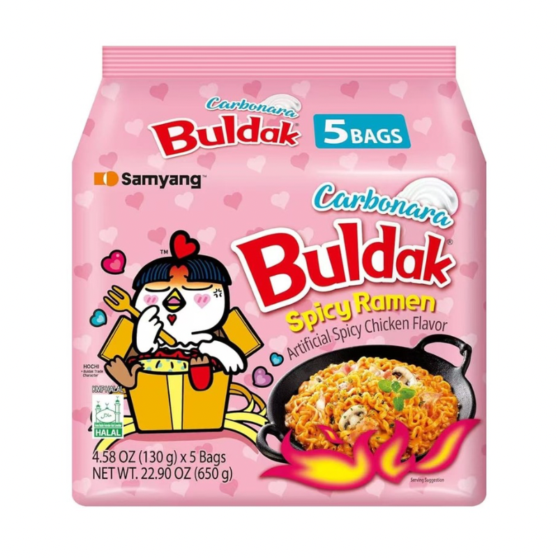 Samyang · Buldak Carbonara Hot Chicken Flavor Ramen(5*130g)