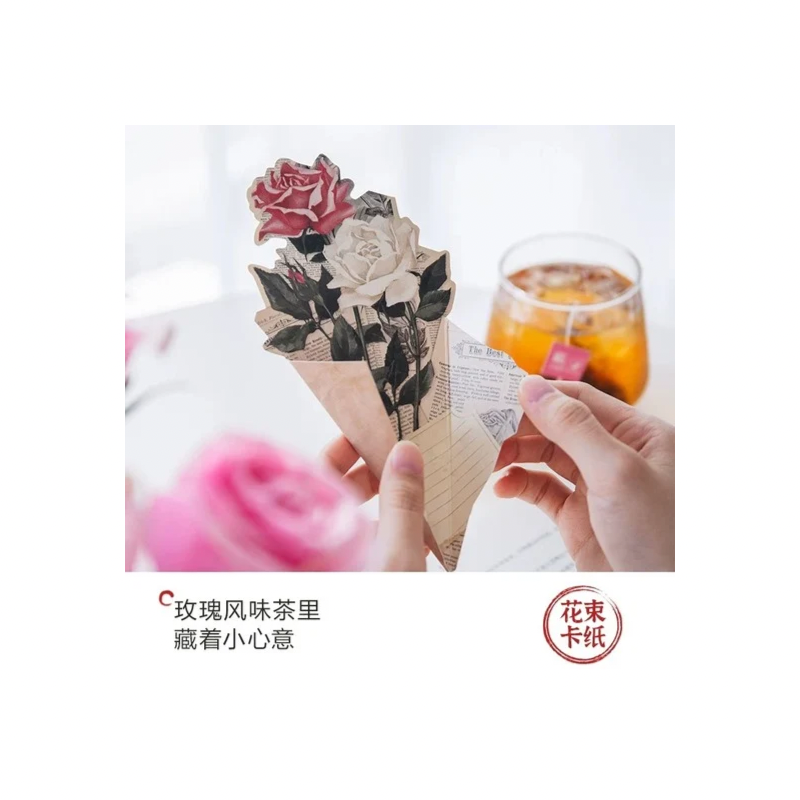 CYYS · Romantic Tea Pack Rose Flavor Green Tea, Black Tea & Oolong Tea  (7*2.5g)