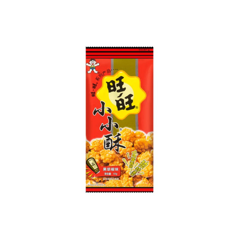 Want Want · Black Pepper Flavor Golden Rice Crackers (60g)