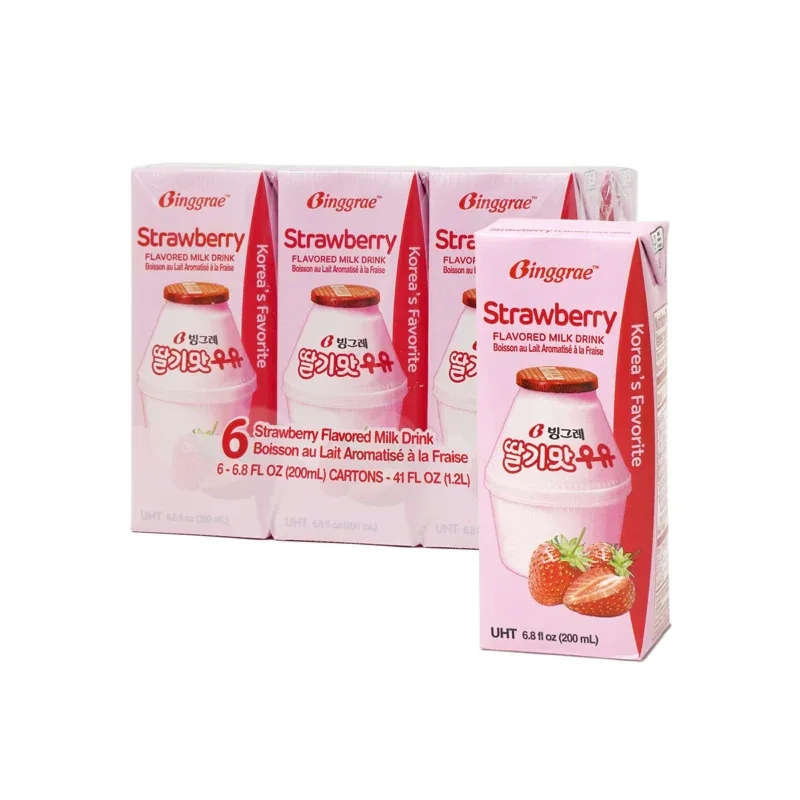 Binggrae · Strawberry Milk Drink (6*200ml)