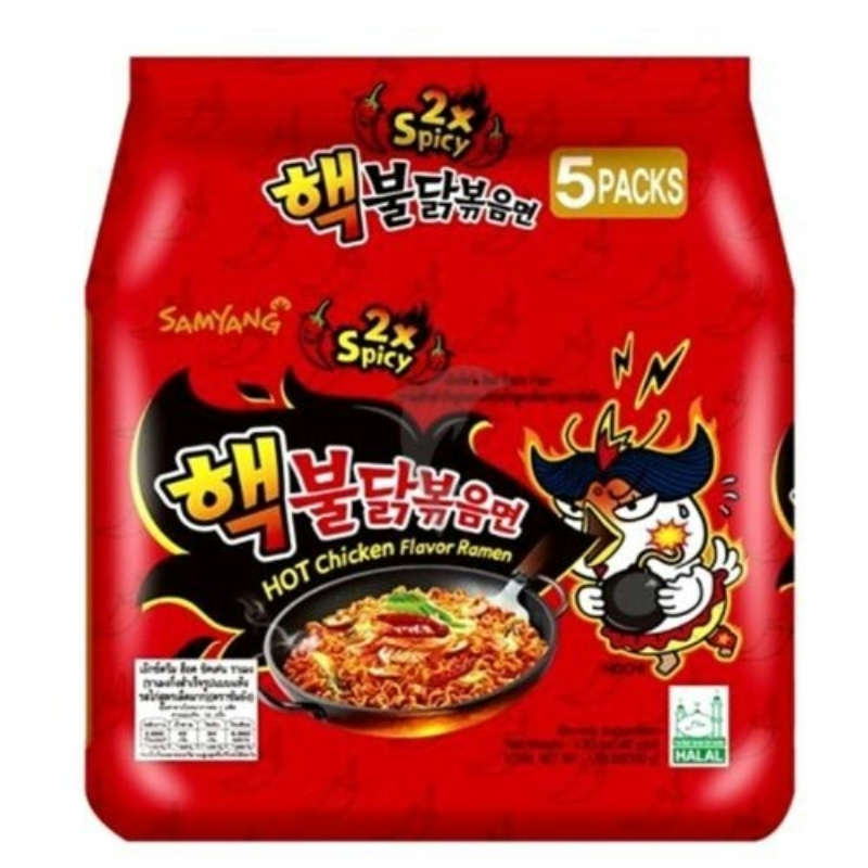Samyang · 2X Spicy Buldak Hot Chicken Ramen (5*140g)
