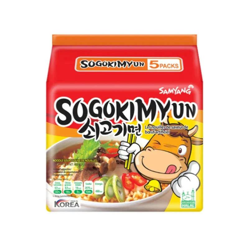 Samyang · Sogokimyun Beef Ramen (5*120g)