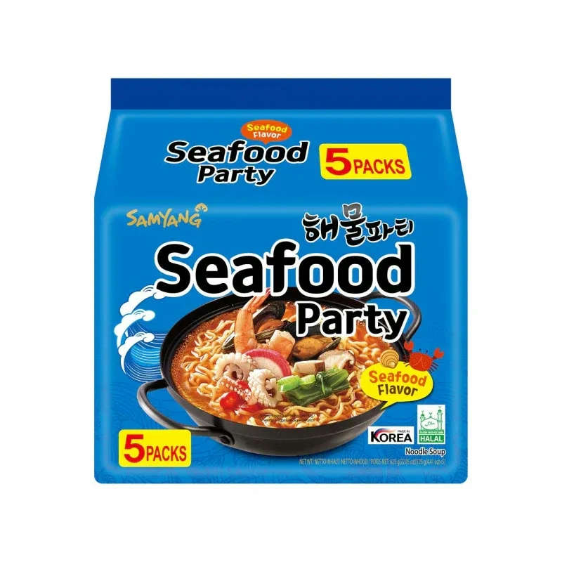 Samyang · Seafood Party Ramen Noodle Soup (5*120g)