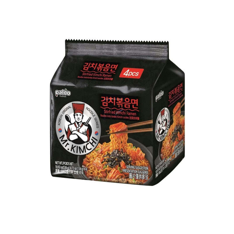 Paldo · Stirfried Ramen Mr. Kimchi (4*134g)