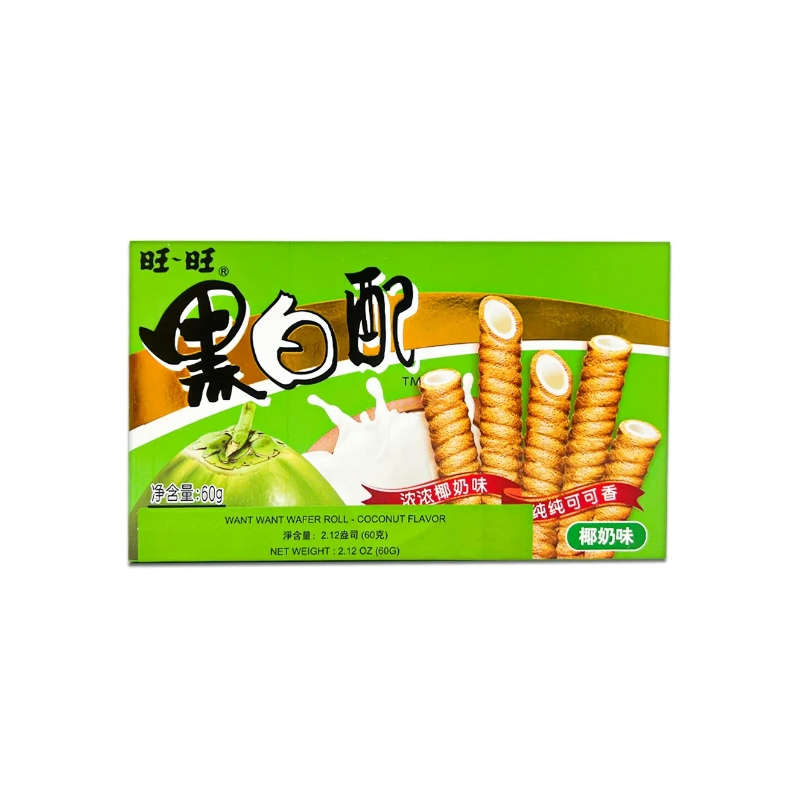 Want Want · Coconut Milk Flavor Crepe Stick (60g)