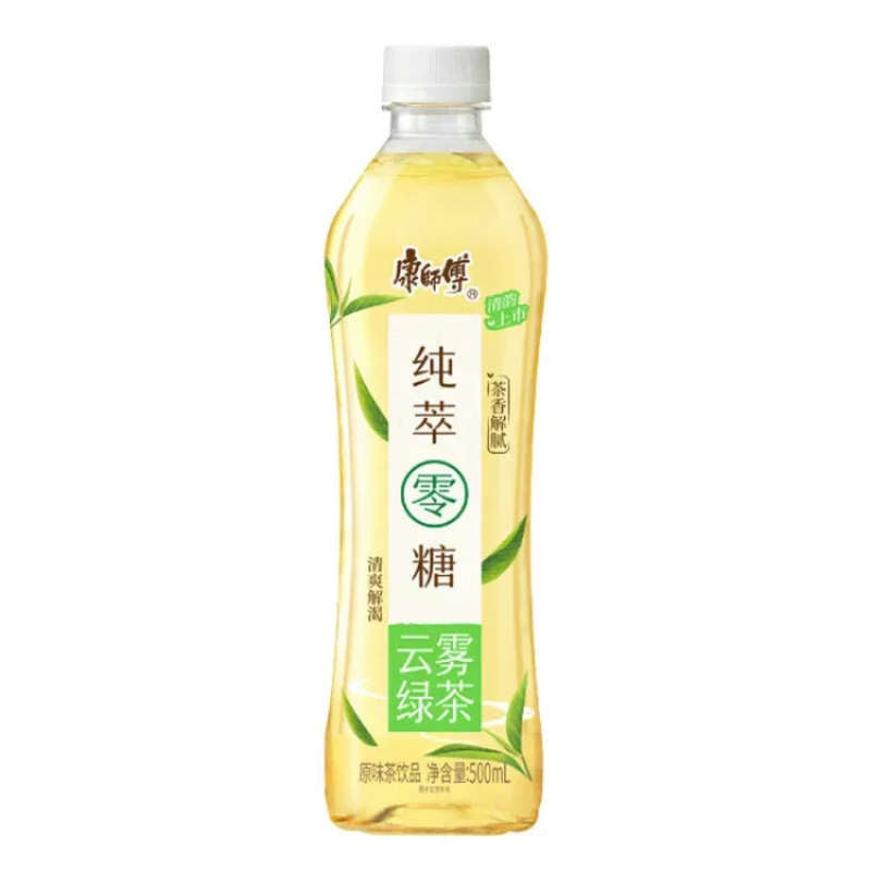 康师傅 · 0糖云雾绿茶 (500ml)