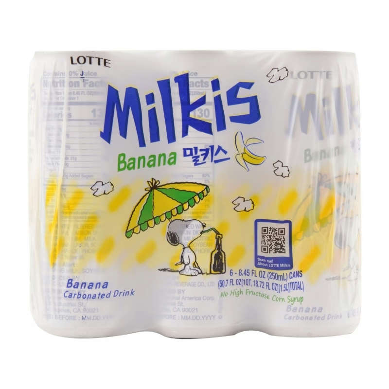 Lotte · Milkis Carbonated Milk Drink Series(6*250ml)