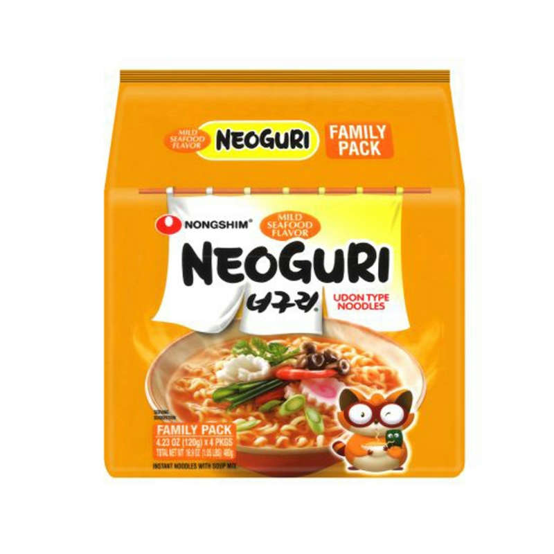 Nongshim · Mild Seafood Neoguri Udon Type Noodle ( 4*120g)