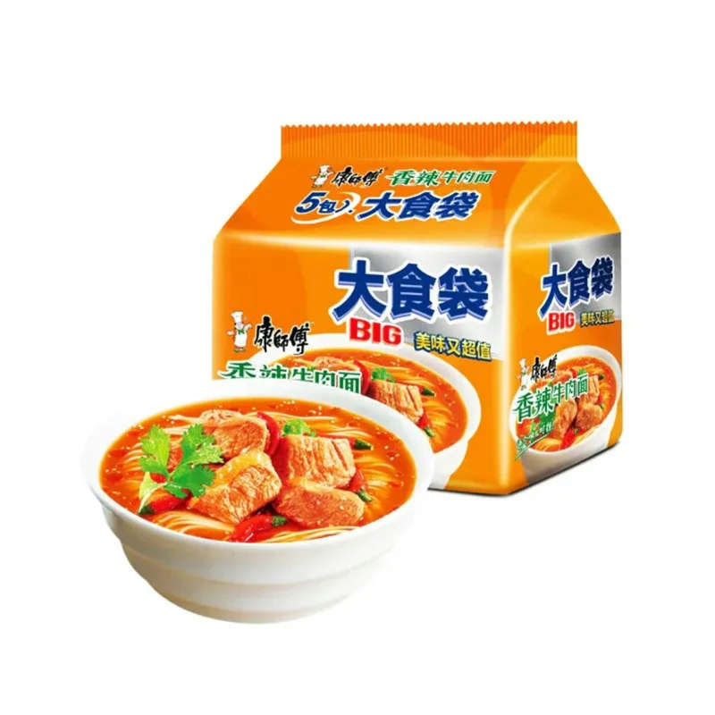 康师傅 · 大食袋香辣牛肉面 (5*144g)