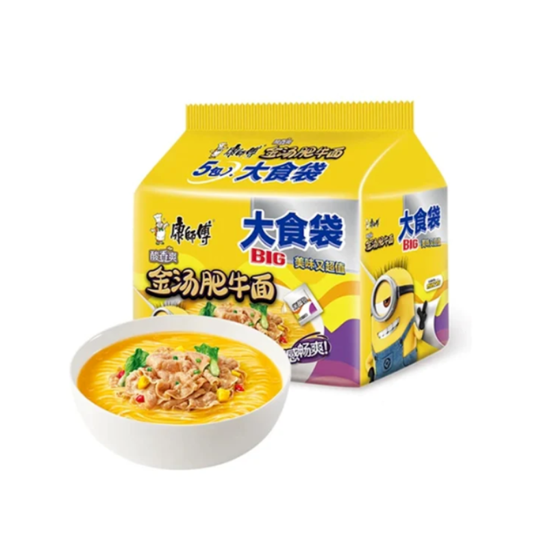 Master Kong · Big Eat Bag Sour and Spicy Beef Noodle Soup (5*149g)