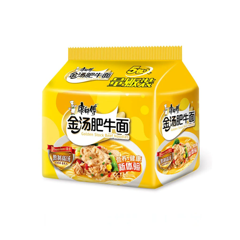 Master Kong · Soup Bag Golden Soup Beef Noodles (122g*5)