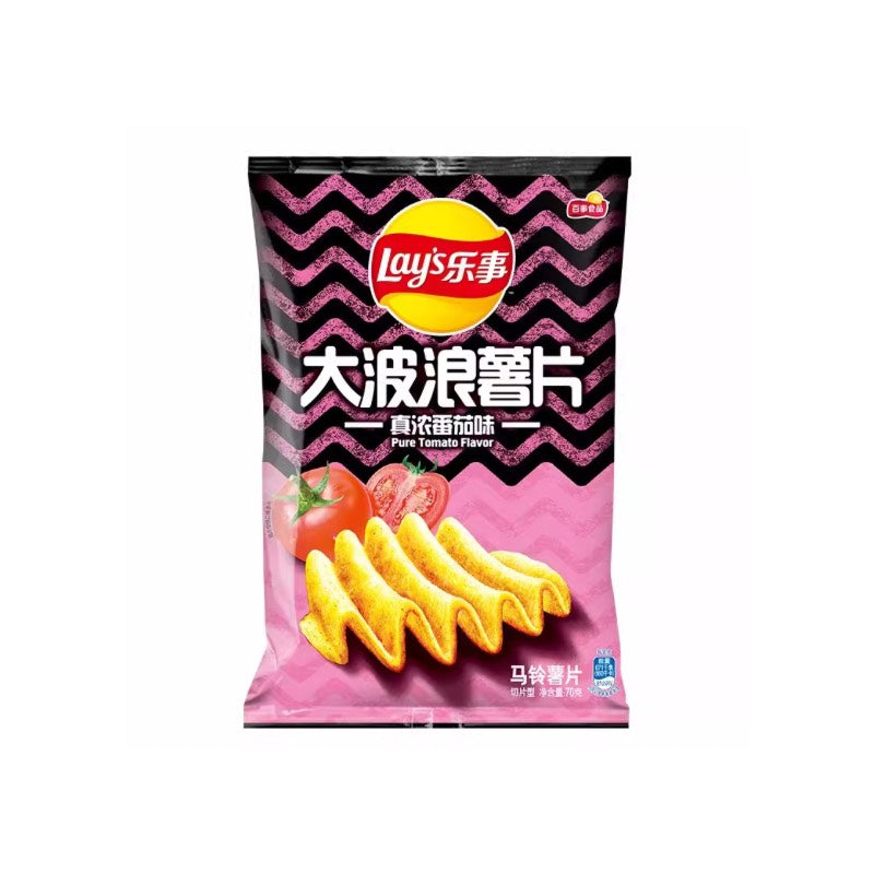 Lay’s · Tomato Flavor Big Wave Potato Chips (70g)