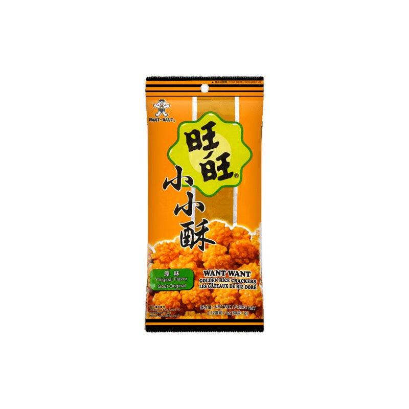 Want Want · Original Flavor Golden Rice Crackers (60g)