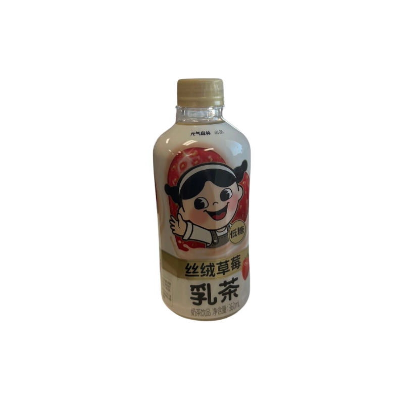 元气森林 · 丝绒草莓乳茶 (360ml)