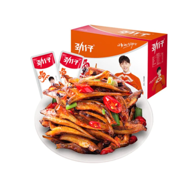 JinZai · Fired Hot and Spicy Fish (12g*20)