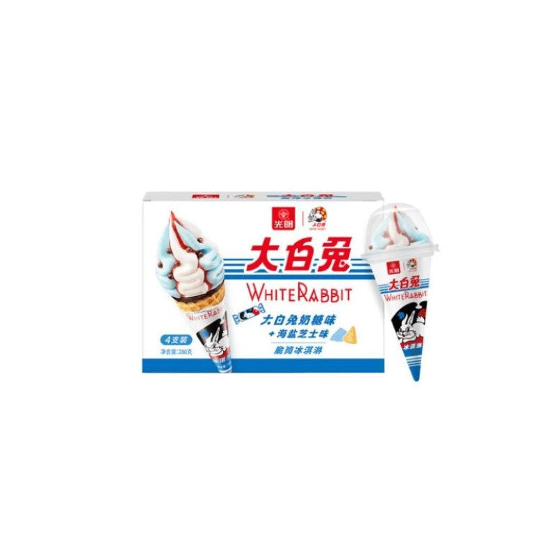 Guang Ming · Milk Flavor + Sea Salt Flavor White Rabbit Frozen Soft Ice Cone (4*70g)