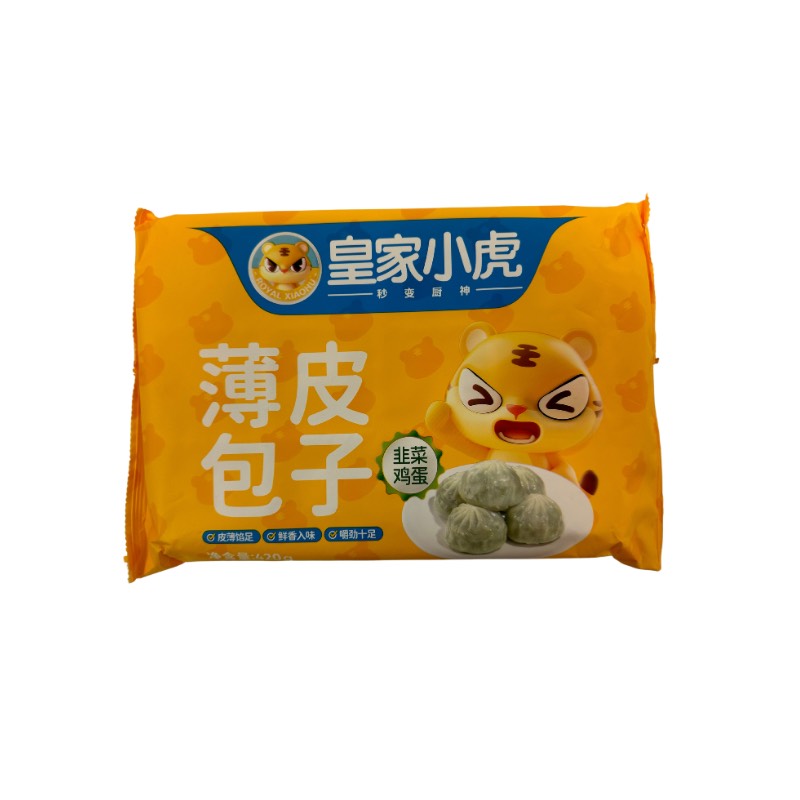 皇家小虎 · 韭菜鸡蛋薄皮包子 (420g)