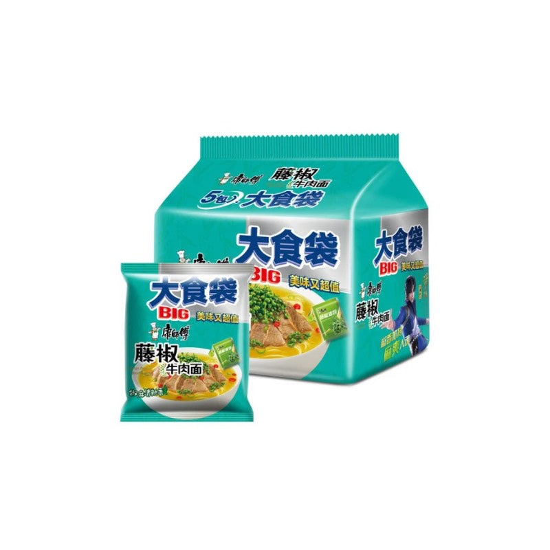 Master Kong · Big Eat Bag Sichuan Peppercorn Beef Instant Noodles (5*145g)