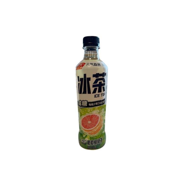 元气森林 · 冰茶 葡萄柚绿茶 (450ml)