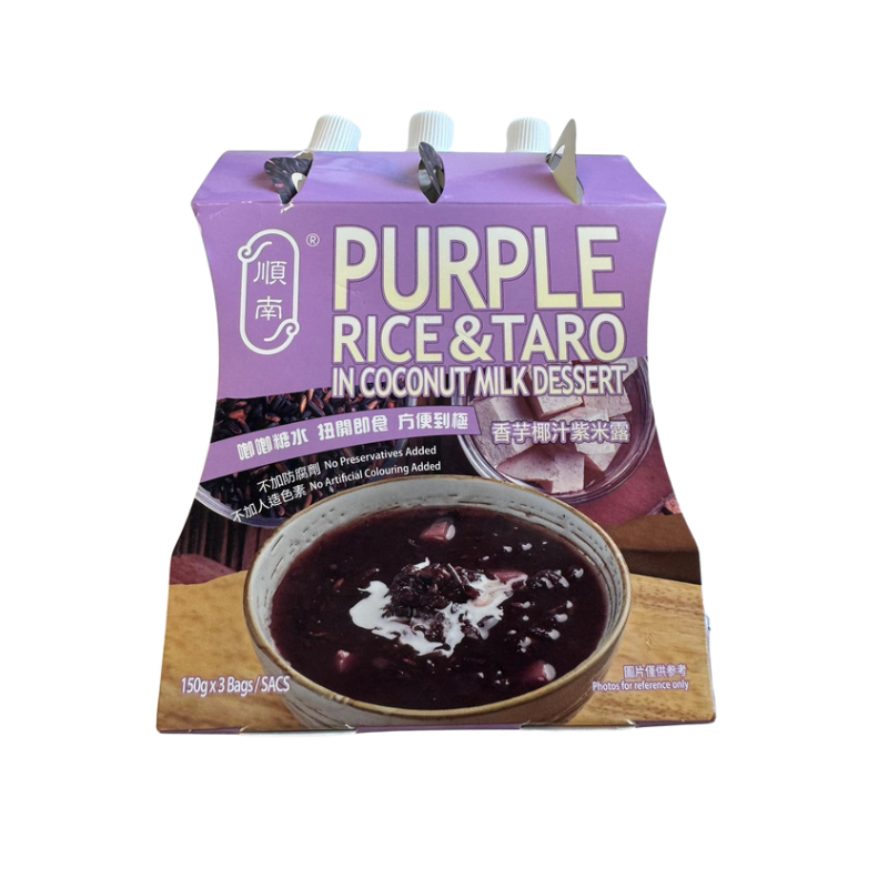 Shun Nan · purple rice&taro in coconut milk dessert(150g*3bags)