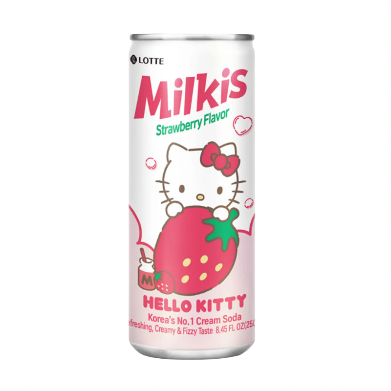 LOTTE · Milkis Strawberry Flavor Cream Soda(250ml)