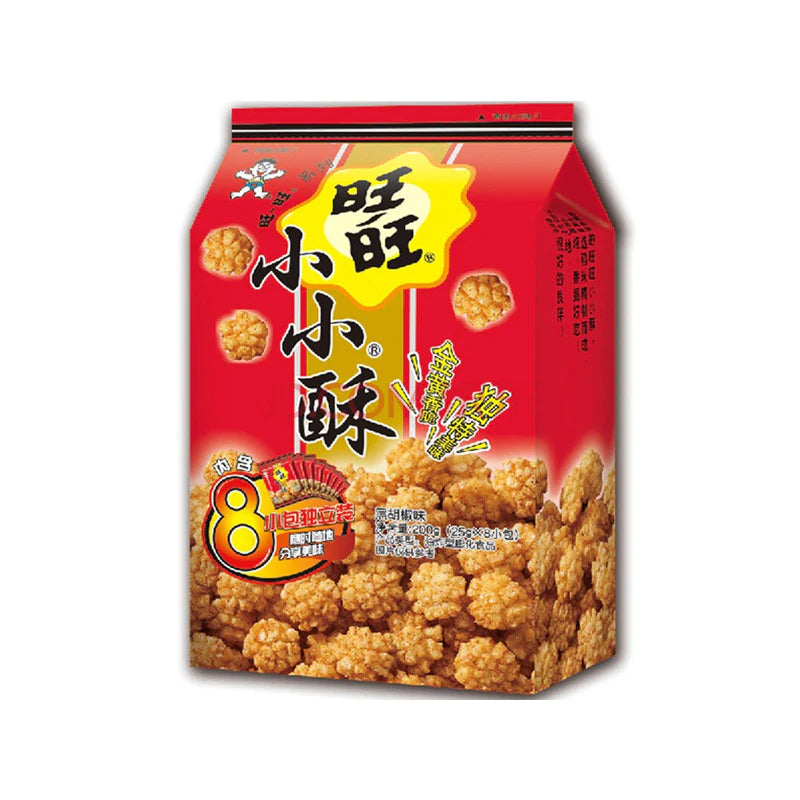 Want Want · Black Pepper Flavor Golden Rice Crackers (180g)
