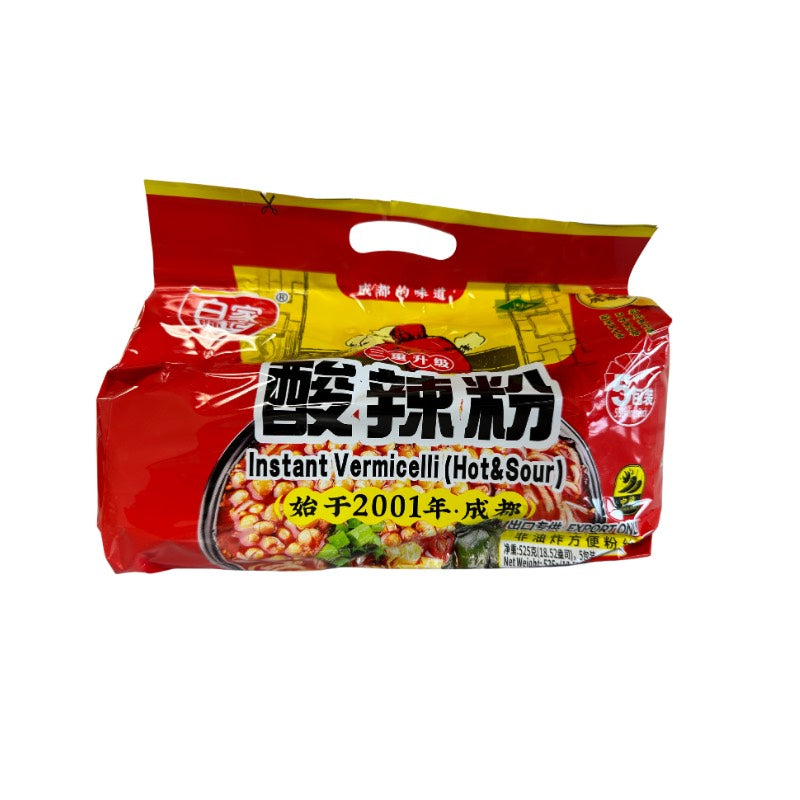 Baijia · Hot & Sour Instant Vermicelli (525g)