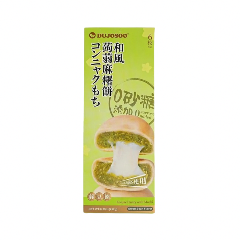 DOJOSOO · Konjac Pastry with Mochi Green Bean Flavor(6 bags)