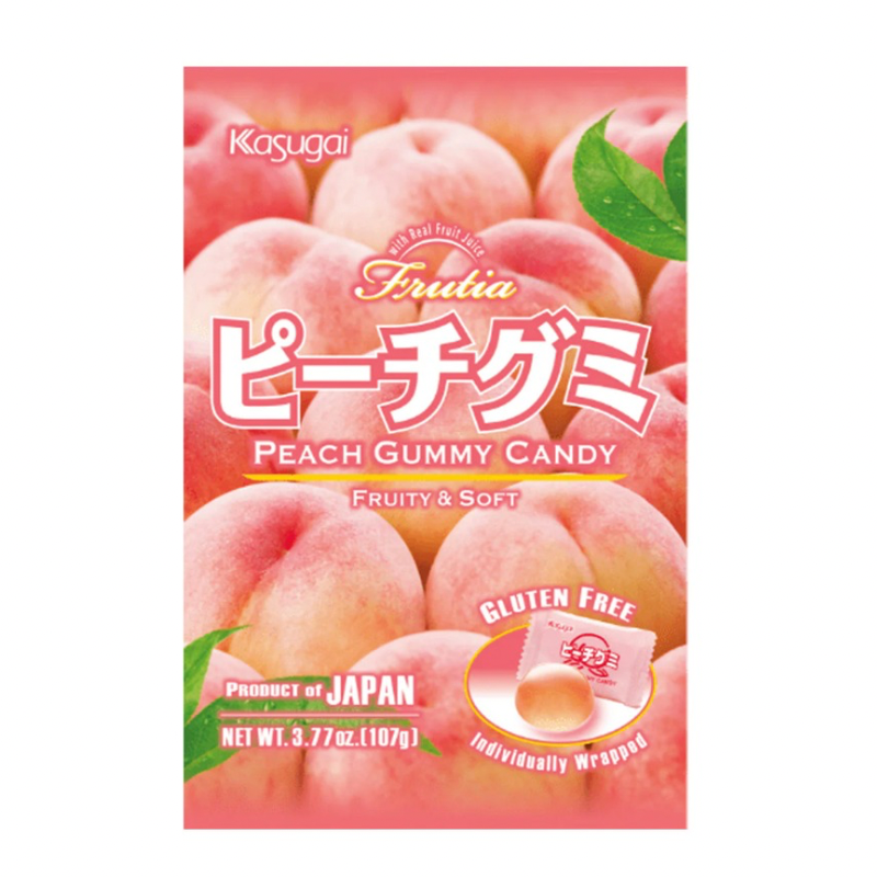 KASUGAI · PEACH GUMMY CANDY (107g)
