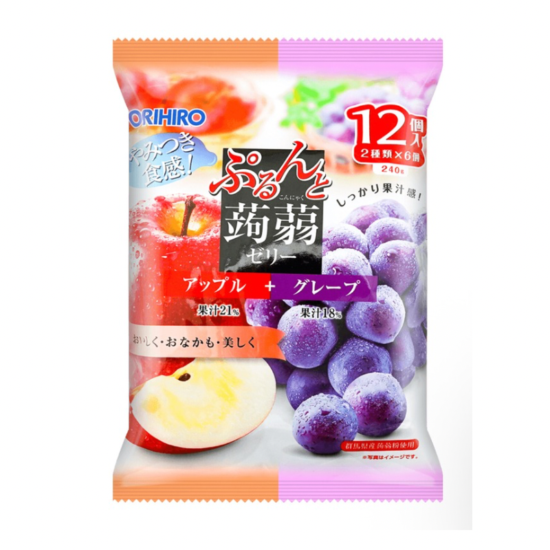 ORIHIRO · Konjac Jelly Apple & Grape Flavor(240g)
