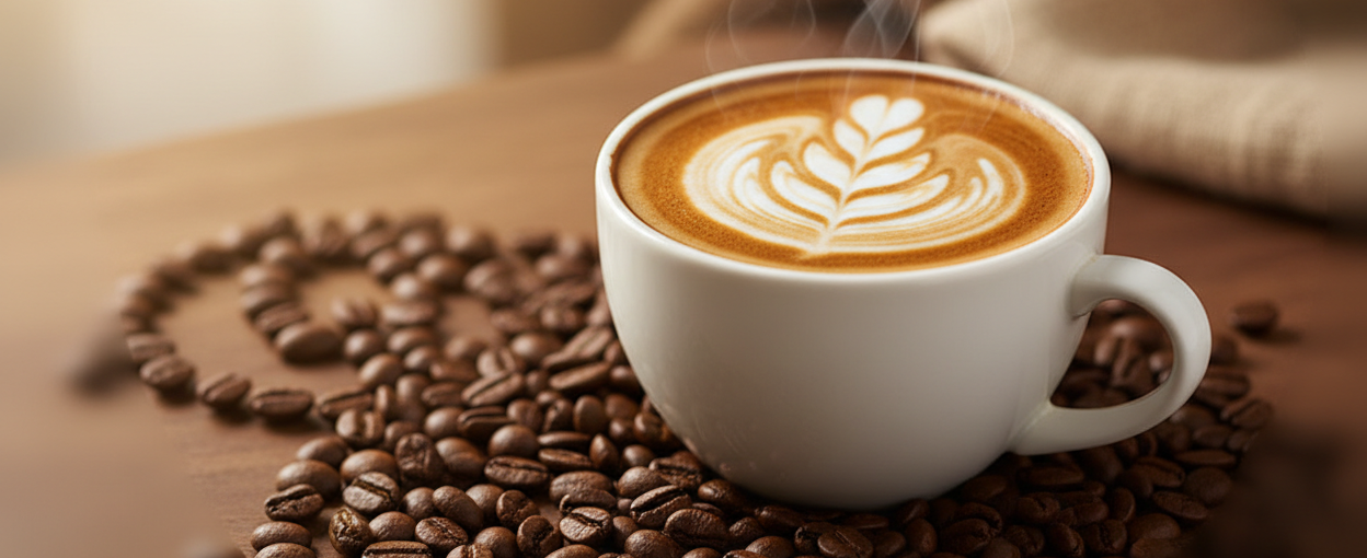 give me a horizontal poster to promote my coffee